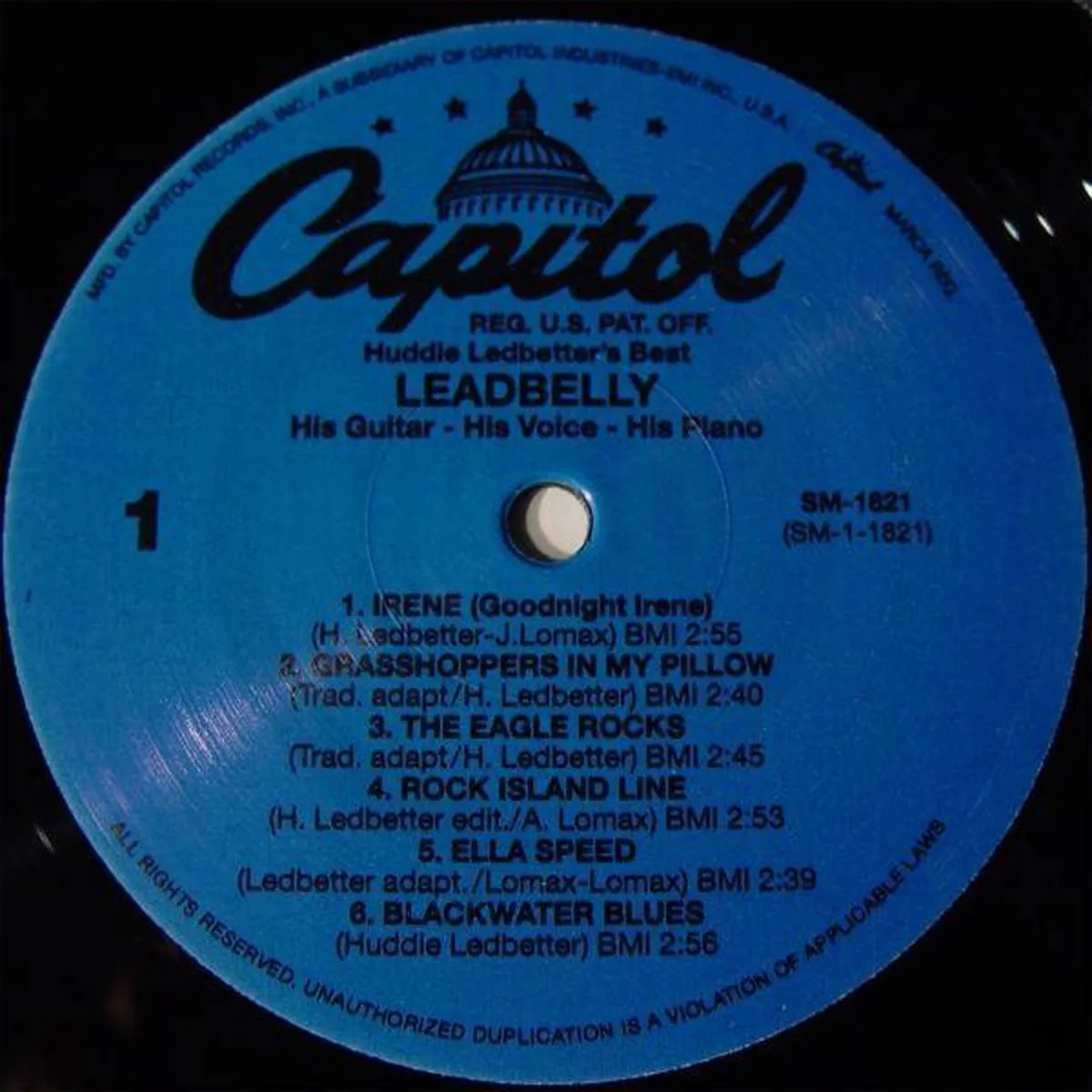Leadbelly - Huddie Ledbetter's Best - His Guitar-His Voice-His (LP)