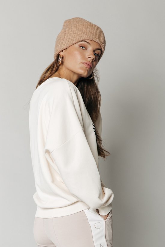 Colourful Rebel  - L - Rough Riders Trui Wit Dames - Loose Fit - Katoen