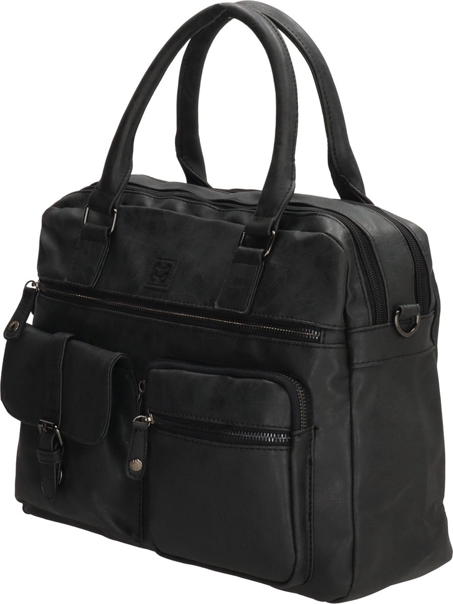 Enrico Benetti Ardèche 66585 Handtas met 15" laptopvak - Zwart
