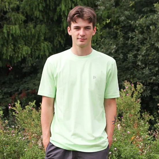 Donnay Maat M - T-shirt (Vince) - Sportshirt - Heren - Lemon green (543)