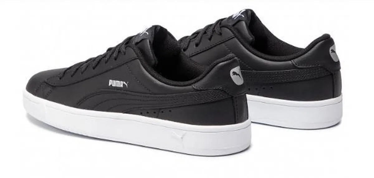 PUMA Court Breaker Derby L  - Maat 40 -Sneakers Unisex - Puma Black / Silver / Puma White