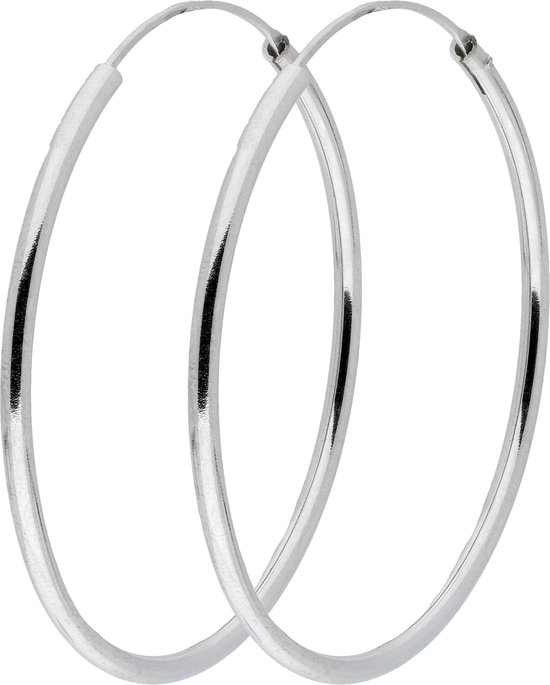 Silver Lining draadoorringen - zilver - ronde buis 1.9 mm - 40 mm