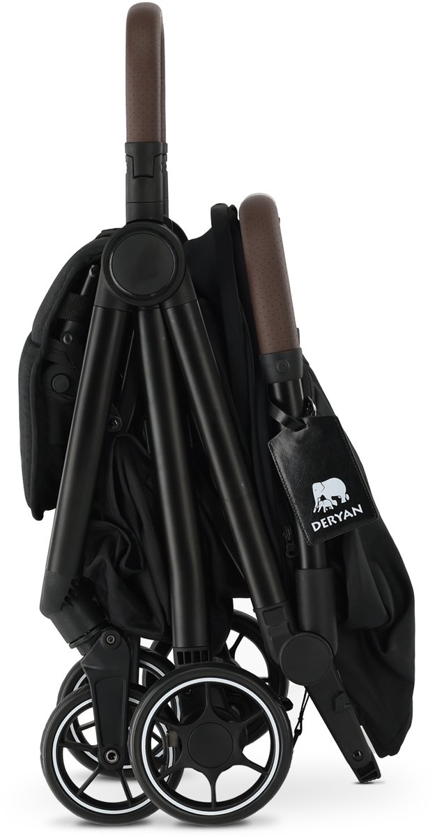 Deryan Air Buggy - Vliegtuig Buggy - 8 kg - Geïntegreerde Tas - Zwart