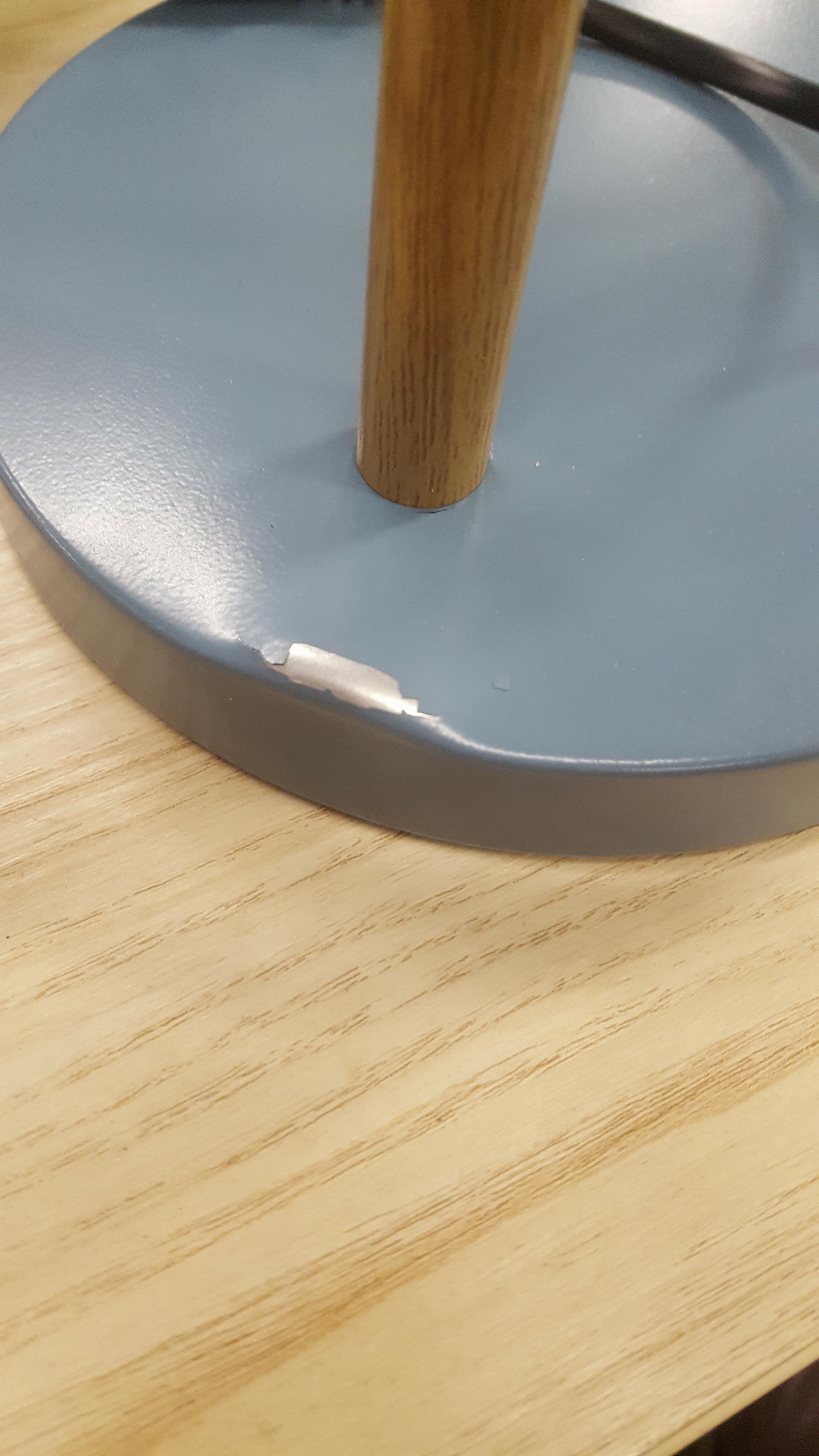 Koopjeshoek - Leitmotiv Wood Like - Tafellamp - Metaal - Blauw