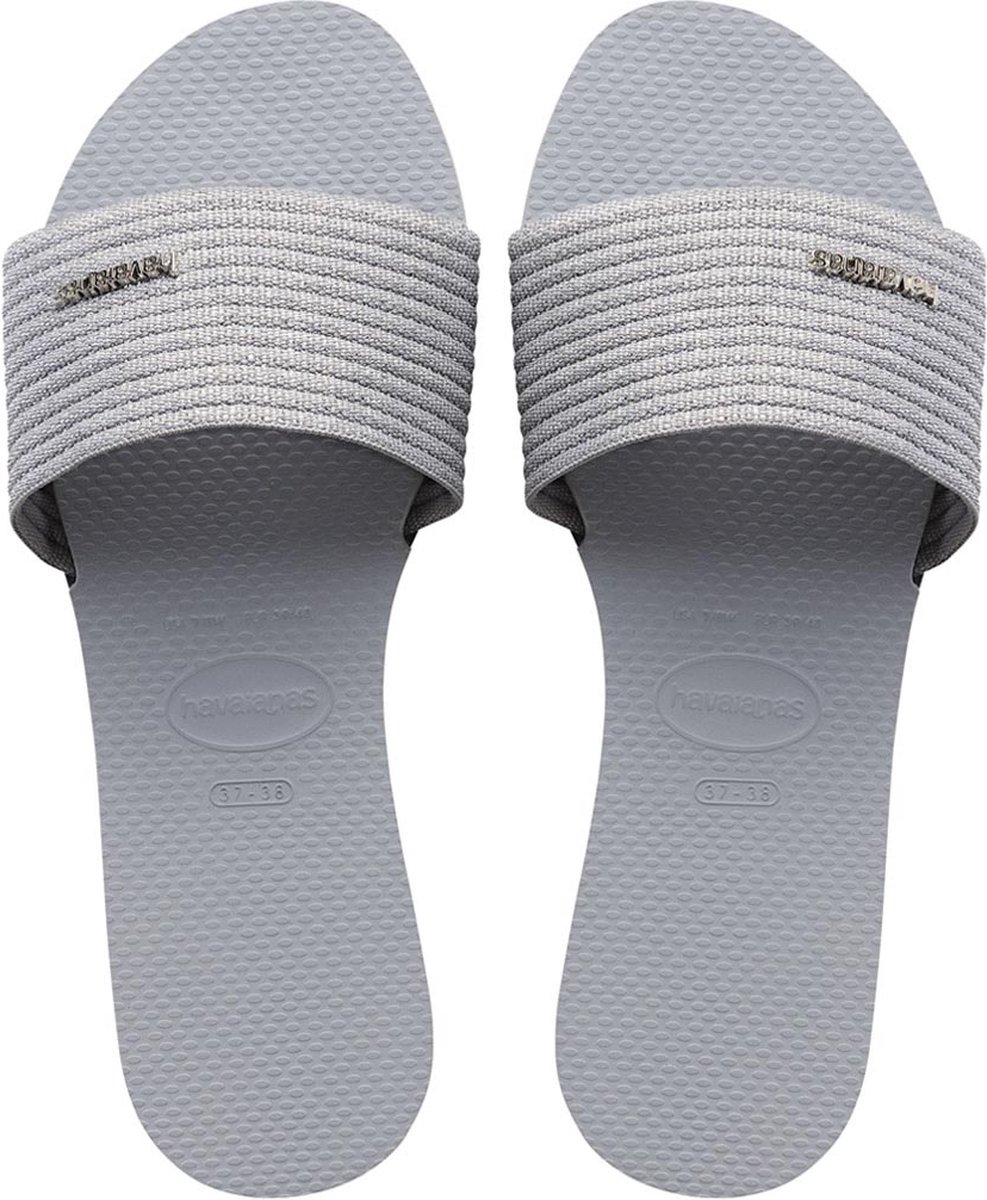 Havaianas - maat 39-40- You Malta Metallic Dames Slippers - Ice Grey