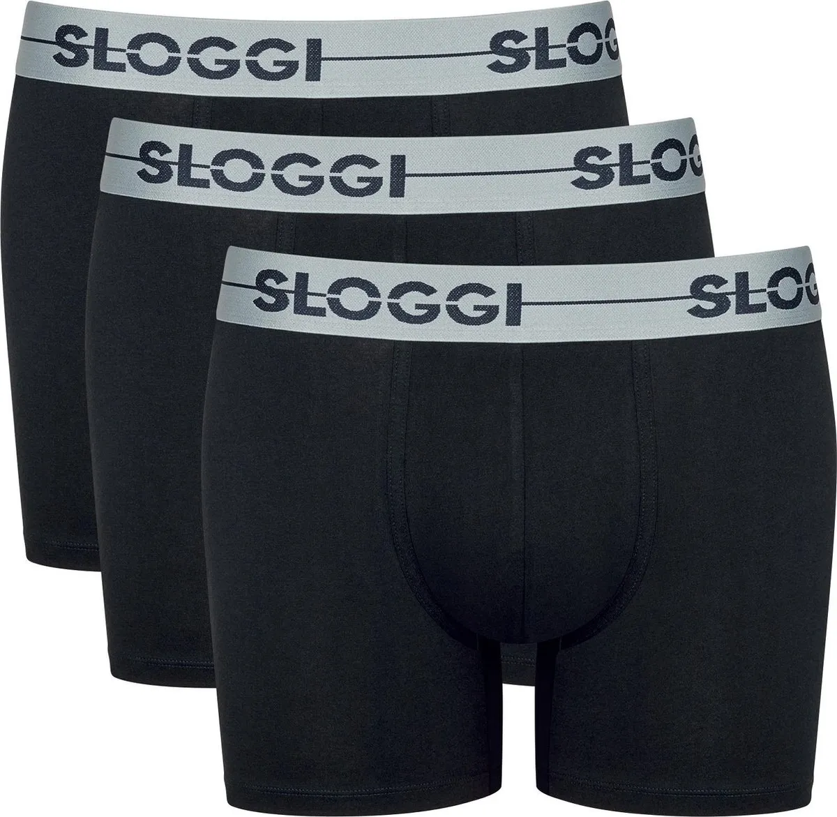 Sloggi Men Go 3Pack Short Zwart-XL (7)