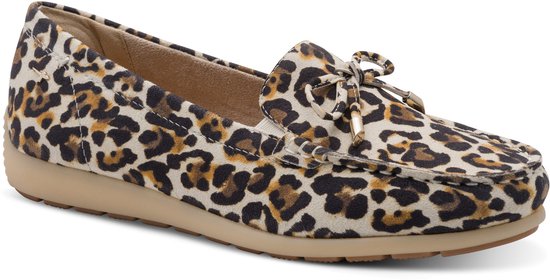 leopard print, loafers, bow details, slip-on, neutral sole