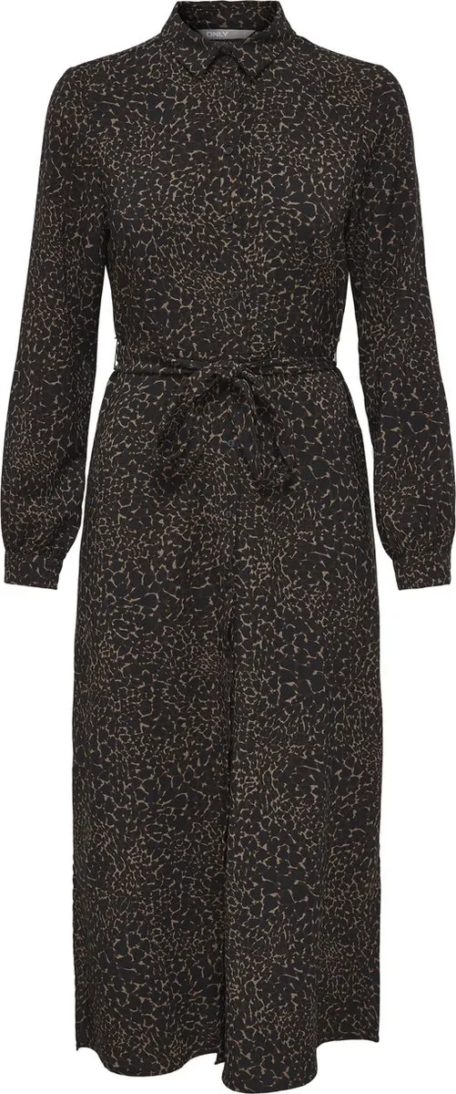 ONLY ONLBRANDY L/S MIDI - Maat L - SHIRT DRESS WVN Dames Jurk