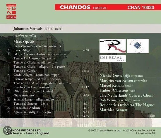 Residentie Orchestra The Hague - Mass Op.20 (CD)