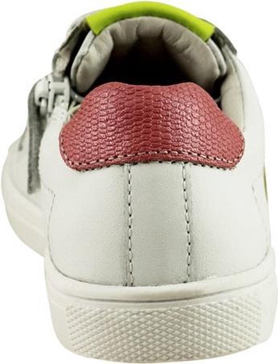 Braqeez - Maat 33 - Lesley Louwies Meisjes Veterschoenen - Wit Rose