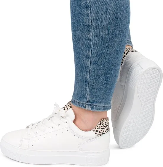 PS Poelman - Maat 38 - TITULAR Dames Sneakers - Wit met combinatie