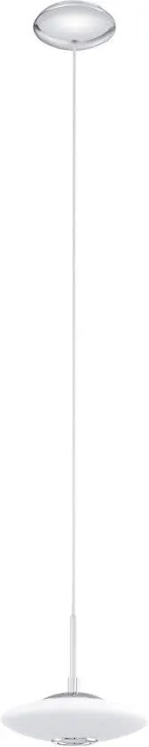 Melina - Hanglamp - 1 Lichts - Ø210mm. - Chroom - Wit