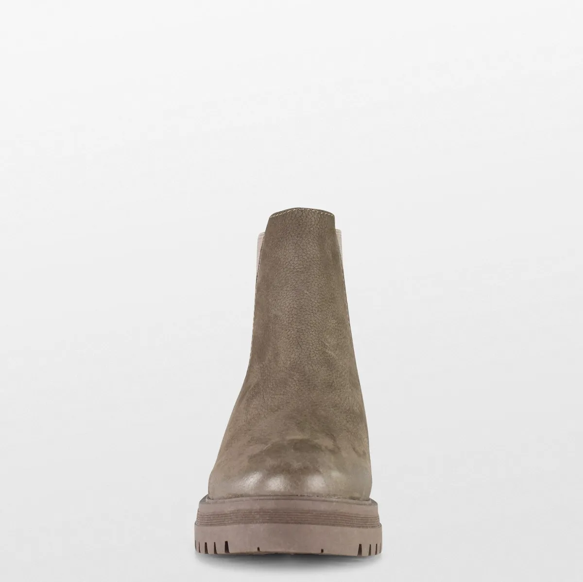 PS Poelman  - Maat 37 - Mink Dames Chelsea laarzen - Donker Taupe