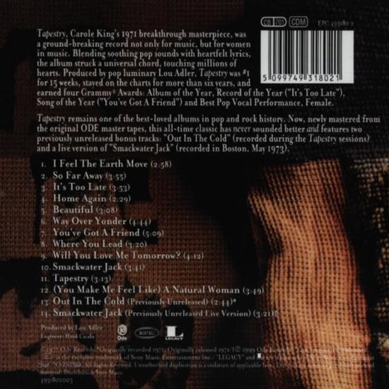 Carole King - Tapestry - CD
