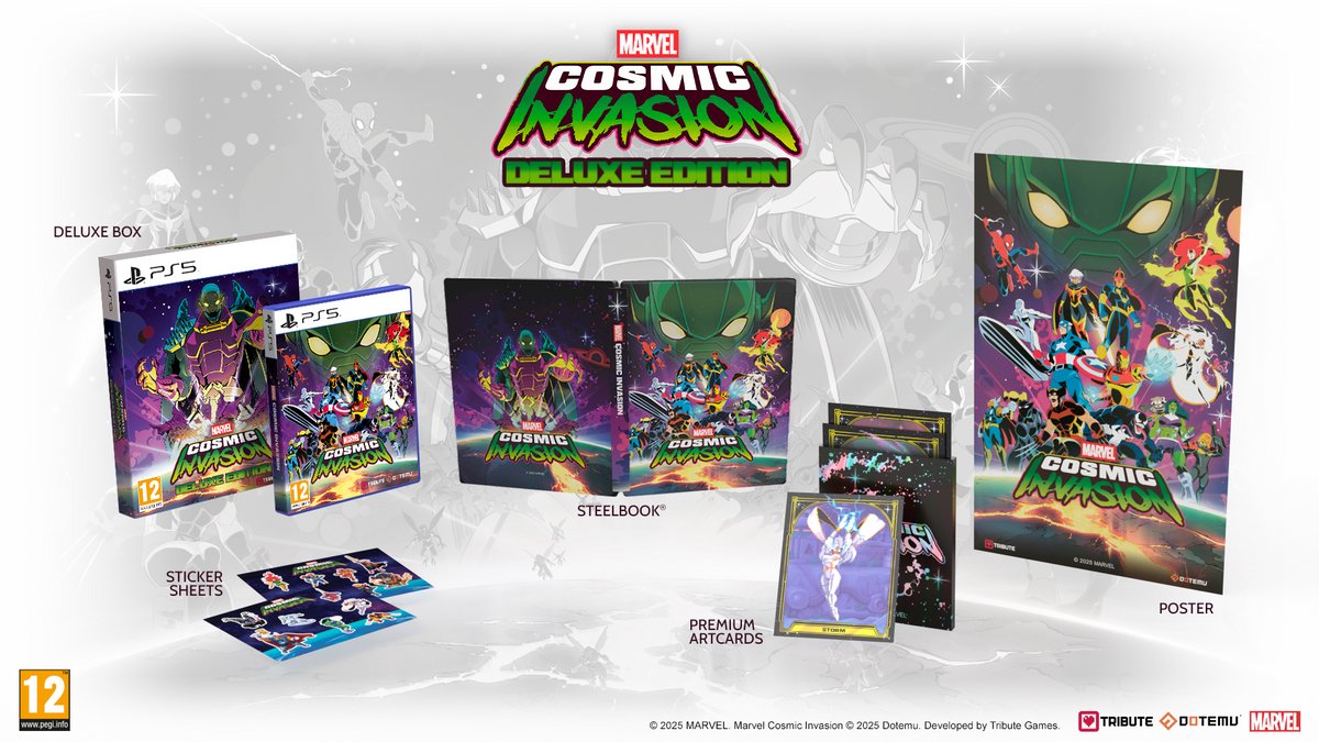 cosmic invasion, deluxe edition, poster, steelbook, artcards