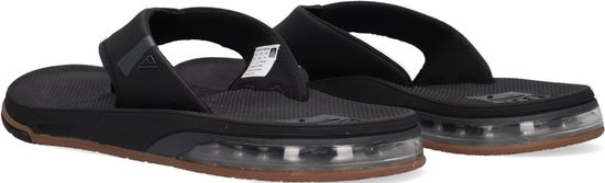Reef - Maat 44 - Fanning Low Black Heren Slippers - Zwart
