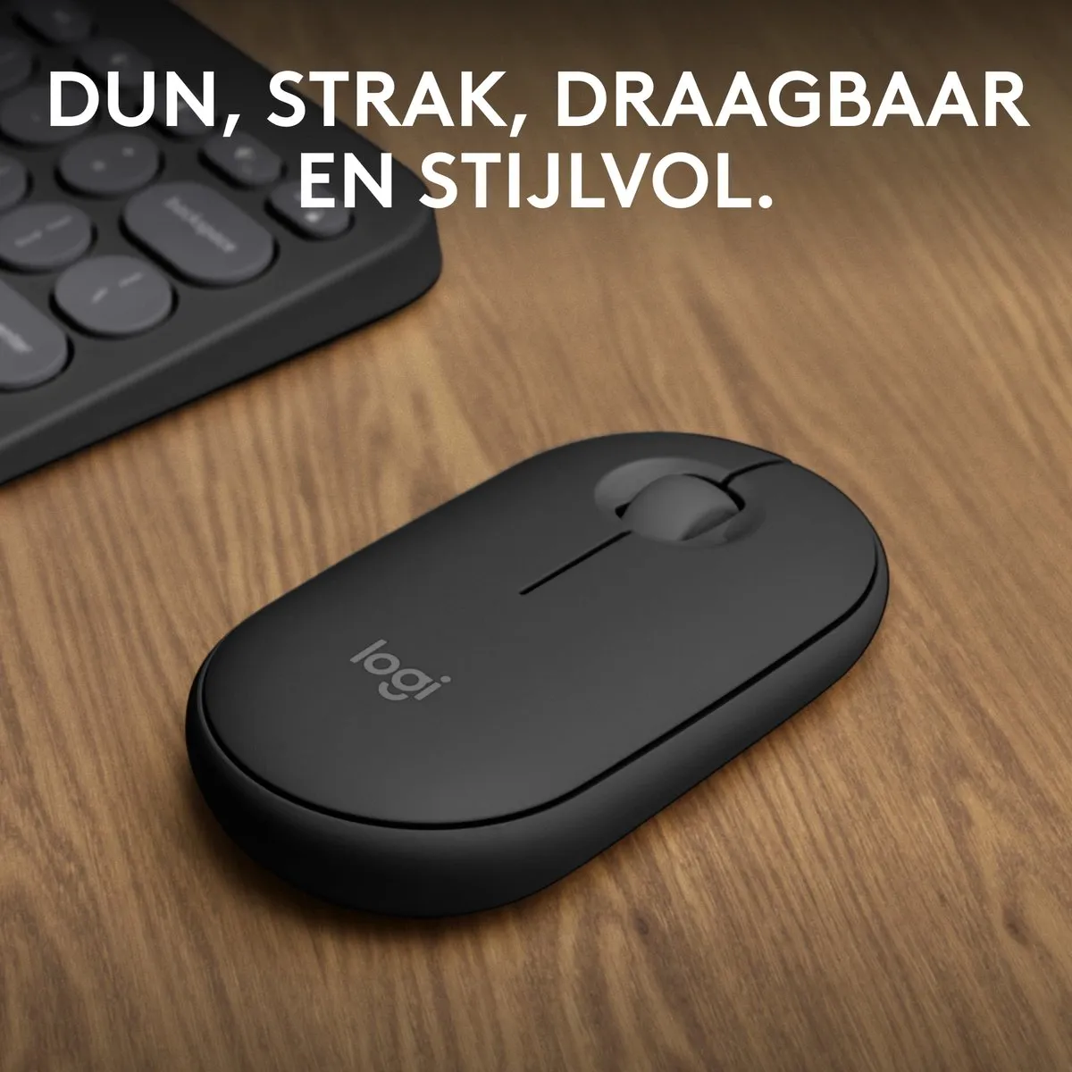 Logitech Pebble 2 M350s - Draadloze Muis - Bluetooth - 4000 dpi - Graphite