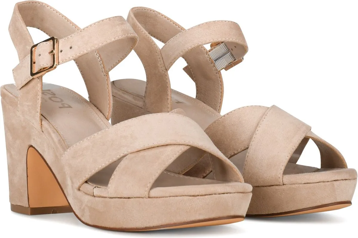 POSH - maat 41 - by Poelman MARY Dames Sandalen - Beige