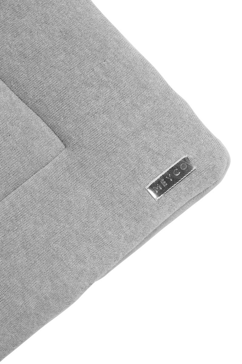 Meyco Knit basic boxkleed - 77x97 cm - grijs melange