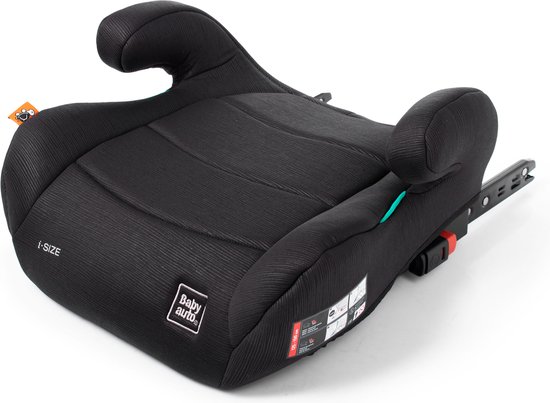 Babyauto Nauna | Stoelverhoger - van 7 tot 12 Jaar | 22 tot 36 kg | Kleur Zwart