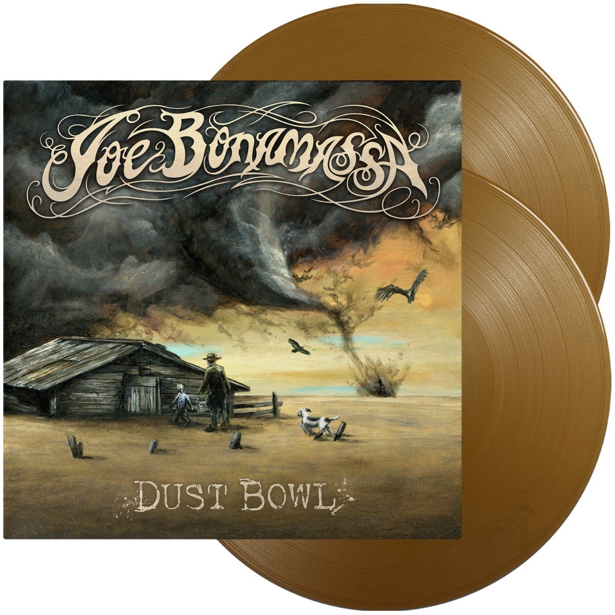 vinyl, LP, dust bowl, gold vinyl, album cover