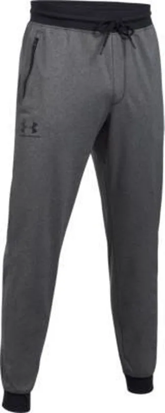 Under Armour Sportstyle Tricot Jogger Sportbroek Heren - Carbon Heather - Maat M