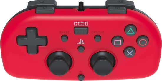 Hori PlayStation 4 Mini Gamepad - Kids Controller - Official Licensed - Rood