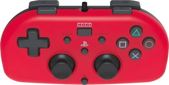 Hori PlayStation 4 Mini Gamepad - Kids Controller - Official Licensed - Rood