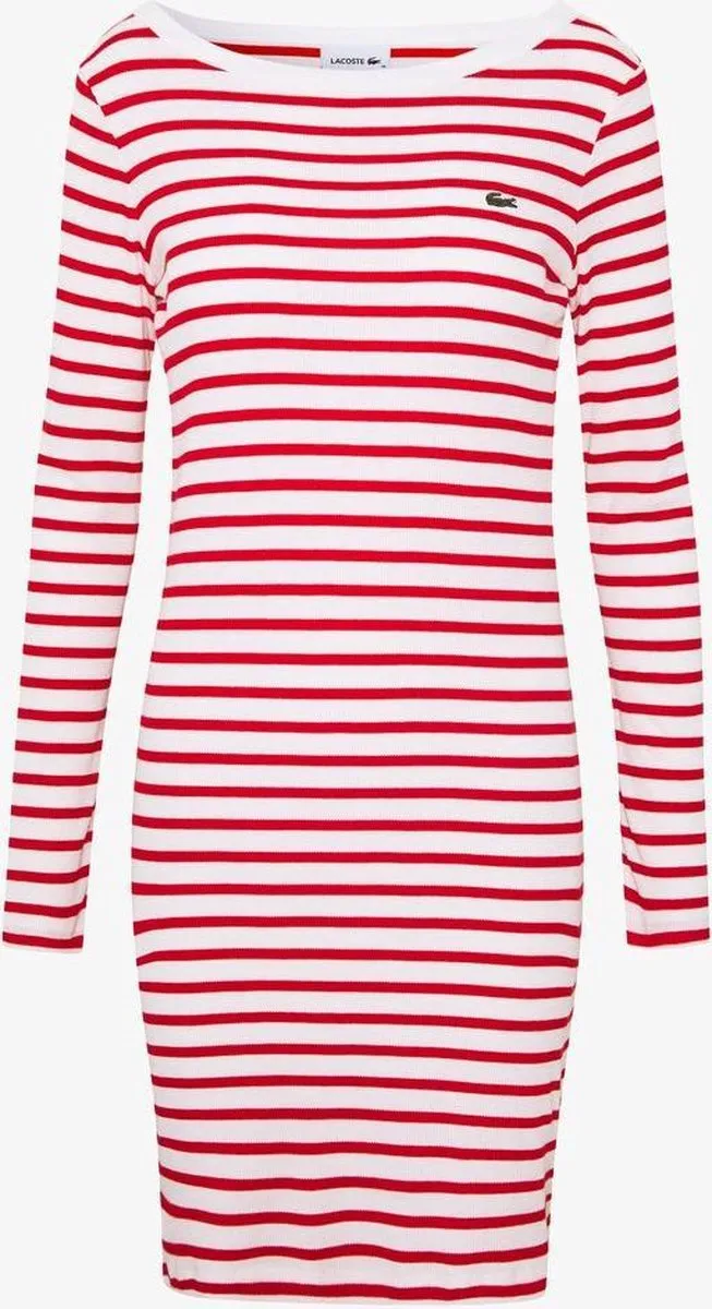 Lacoste Dames Jurk - Flour/Corrida - Maat 40