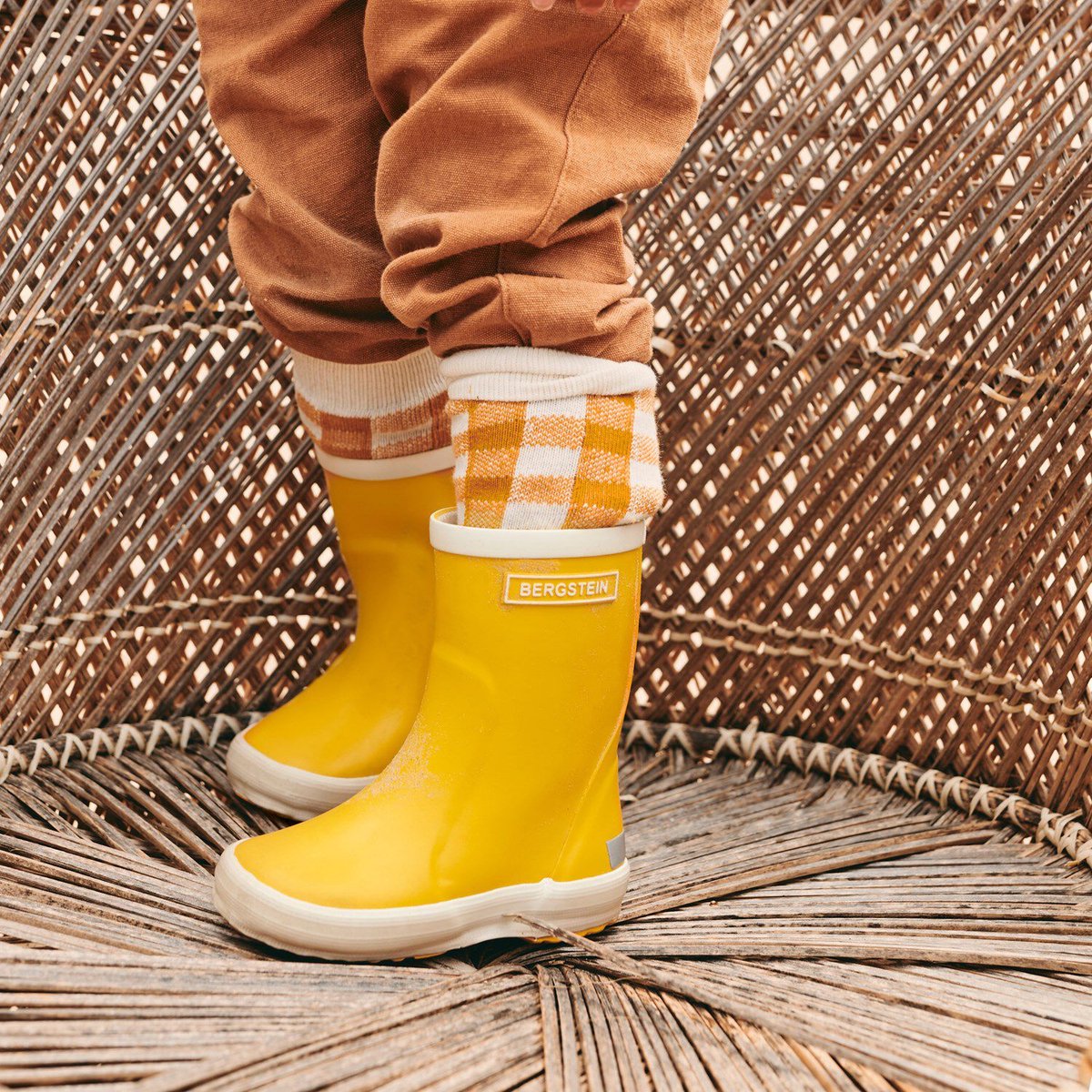 Bergstein Rainboot - Maat 25 - Regenlaarzen - Unisex Junior - Yellow