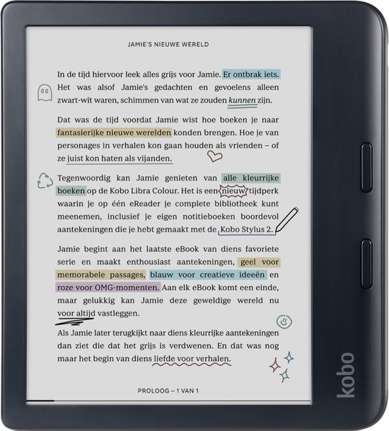 e-reader, kobo, ebook, tablet, color