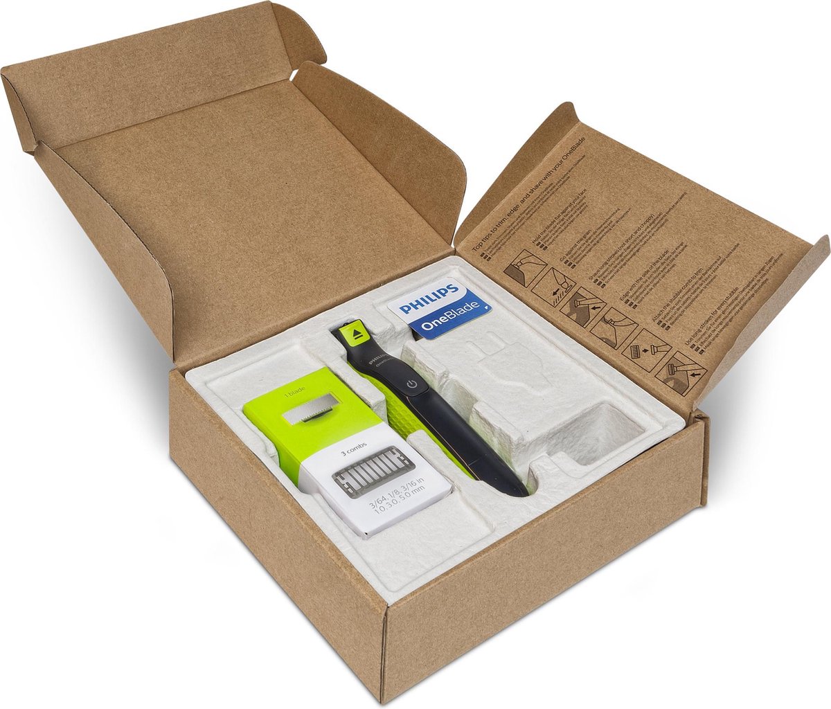 Philips OneBlade QP2520/30 - Trimmer, scheerapparaat en styler