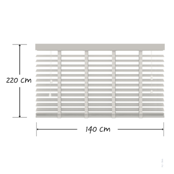 zonnescherm, lath scherm, houten jaloezie, kader, gemonteerd
