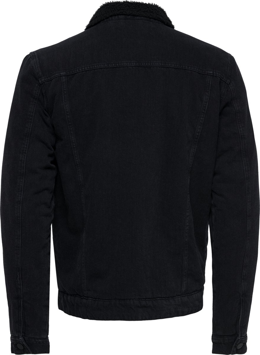 ONLY & SONS - maat M- ONSLOUIS LIFE JACKET BLACK PK 9902 Heren Jas