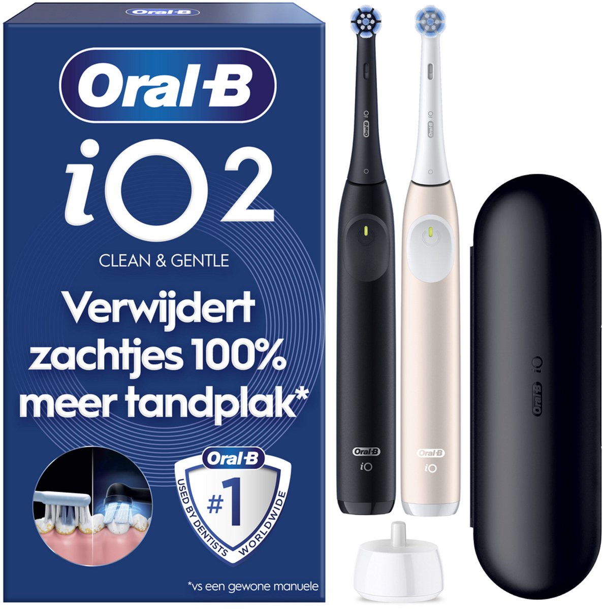 elektrische tandenborstel, sonische tandenborstel, set, tandenborstelhoes, opzetstukken