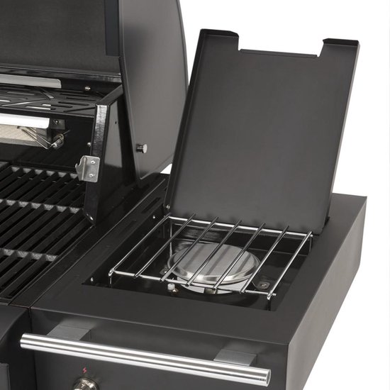 Boretti - Ibrido Gasbarbecue - Hybride: geschikt voor gas & houtskool - verrijdbaar - buitenkeuken Lade, Meubels