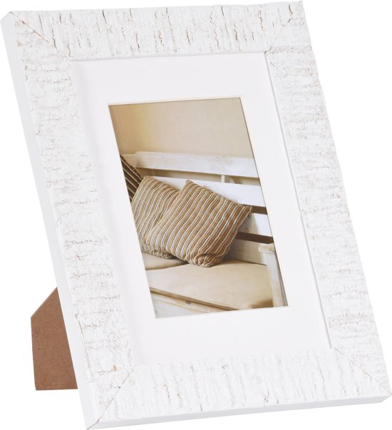 Koopjeshoek - Henzo DRIFTWOOD - Fotolijst - 13 x 18 cm - Fotoformaat 13 x 18 / 9 x13 cm - Wit