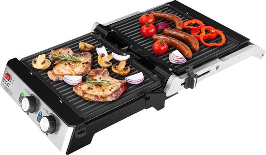 ECG KG 2033 Duo Grill & Waffle, Contactgrill, 2000 W