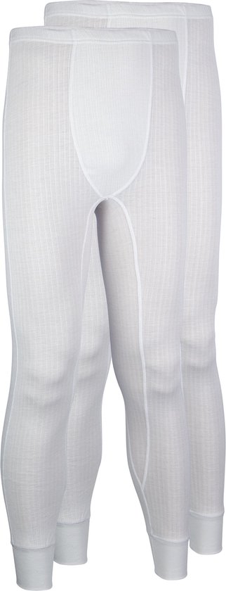 Avento Thermobroek Maat L  - Mannen - 2-Pack - Wit