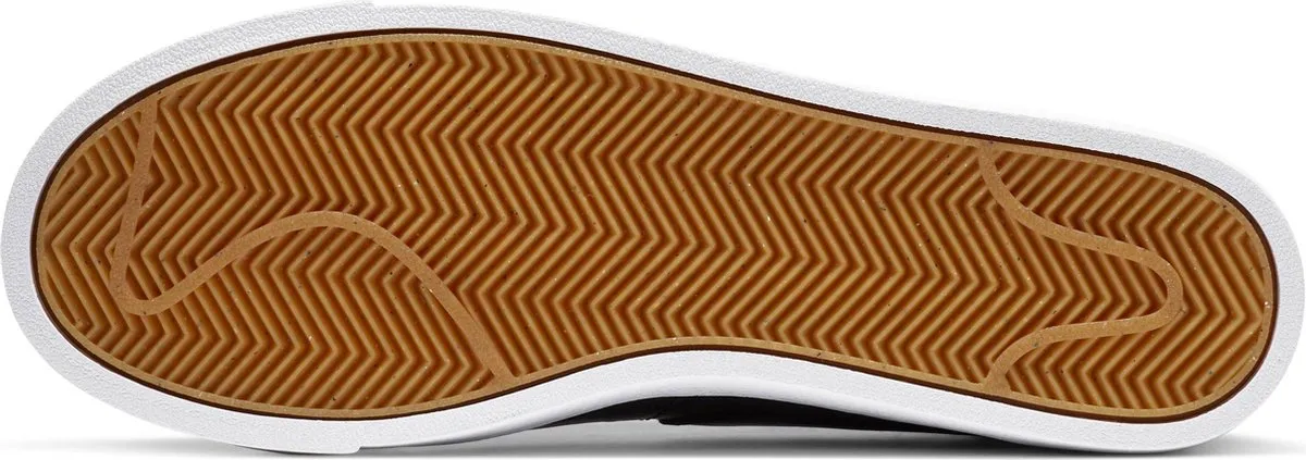 Nike - Maat 38 - Blazer Low Le Dames Sneakers - Black/Black-White-Gum Lt Brown
