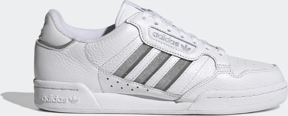 adidas - Maat 36 - Continental 80 Stripes W Dames Sneakers - White/Grey