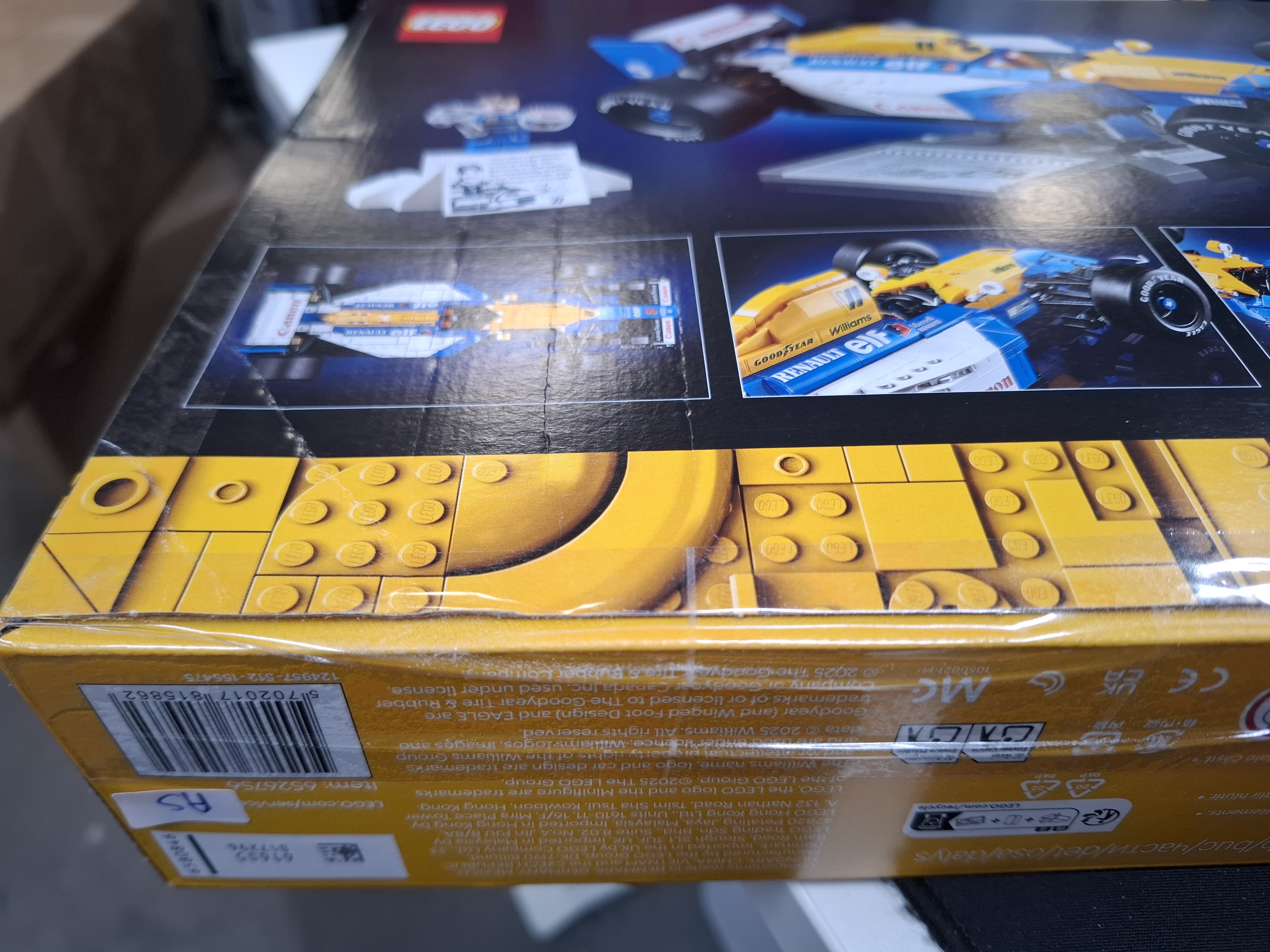 LEGO Icons Williams Racing FW14B en Nigel Mansell Formule 1 Auto - 10353