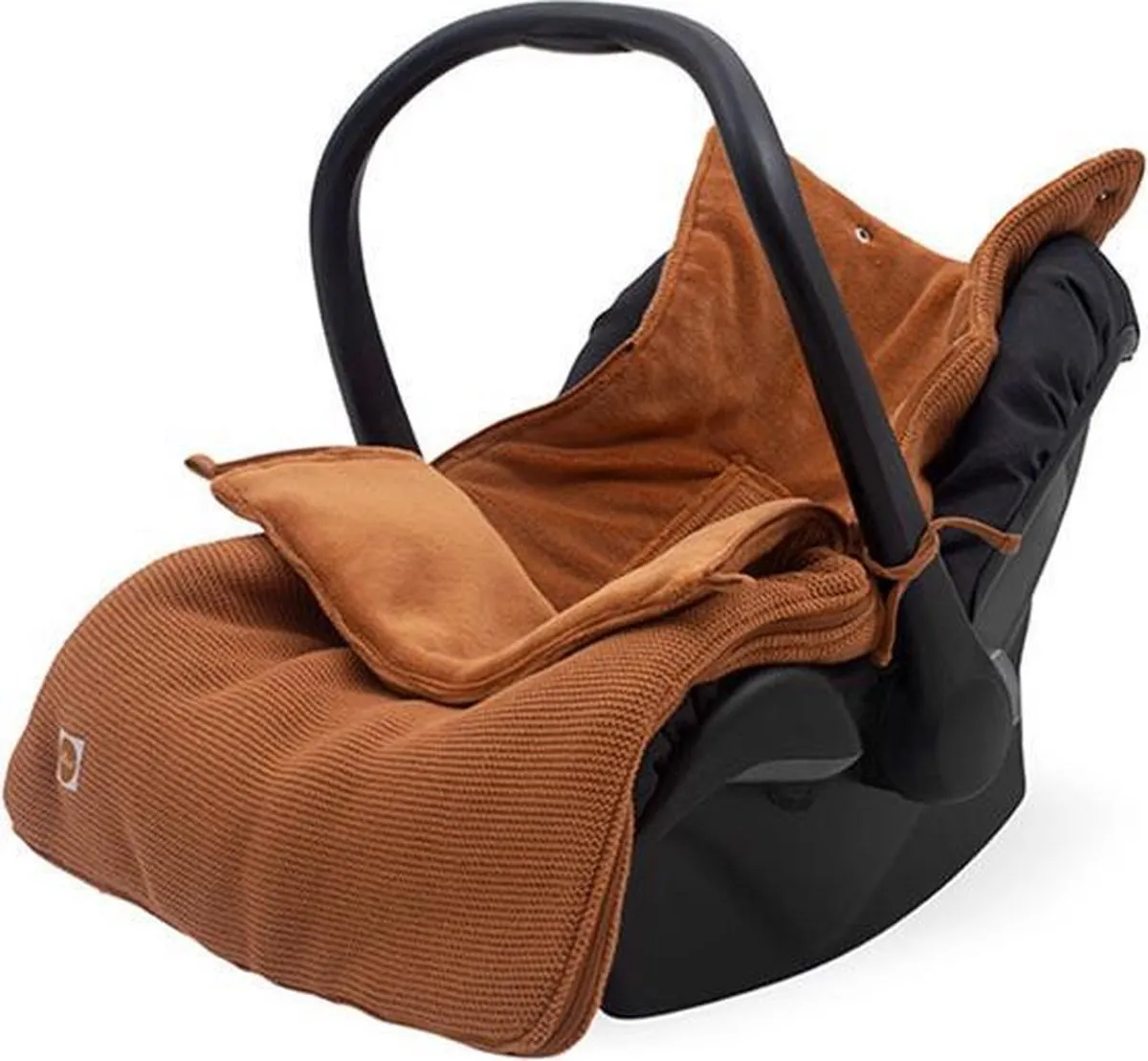Jollein Voetenzak voor Autostoel & Kinderwagen - Bliss Knit - Caramel