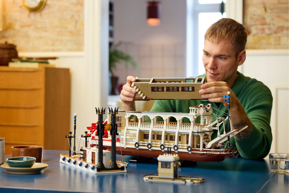 LEGO Ideas Stoomboot Bouwpakket voor Volwassenen - 21356