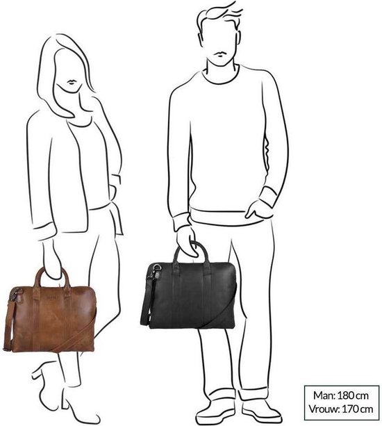 DSTRCT Fletcher Street Laptoptas - 11,6 inch - Zwart