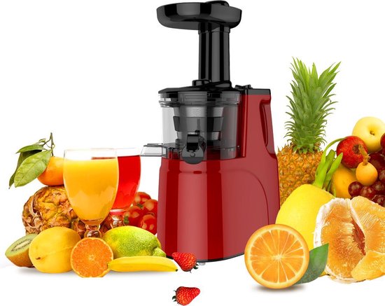 JAP Appliances SJ6188 - Verticale slowjuicer - Sapcentrifuge - Rood