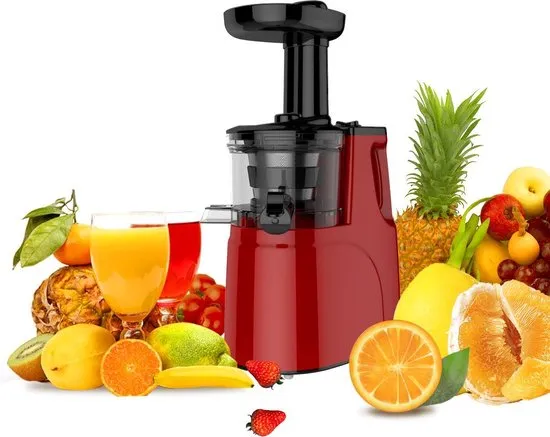 JAP Appliances SJ6188 - Verticale slowjuicer - Sapcentrifuge - Rood
