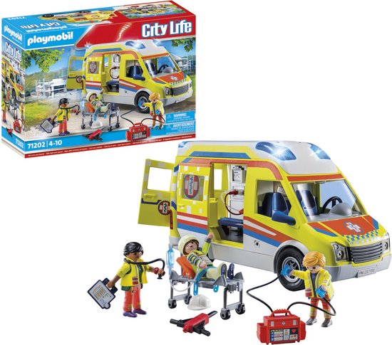 PLAYMOBIL City Life Ambulance met licht en geluid - 71202