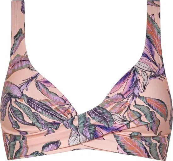Beachlife - Maat 38F - Tropical Blush Halter bikinitop met beugel Dames