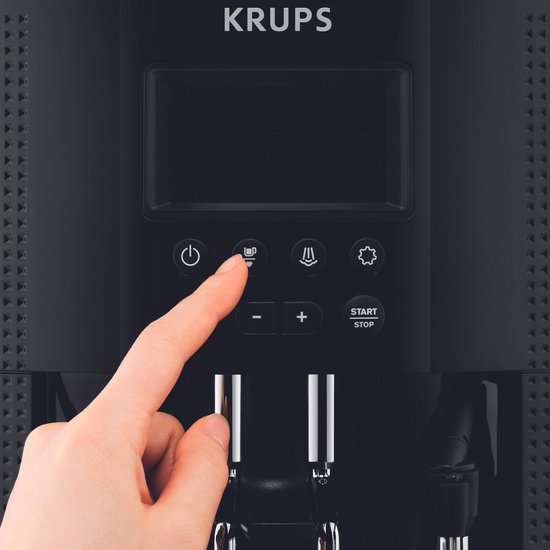Krups Essential EA8150 - Volautomatische Espressomachine - Thermoblock-systeem - Personaliseren en Favorieten Opslaan - Zwart - Koffiemachine met bonen